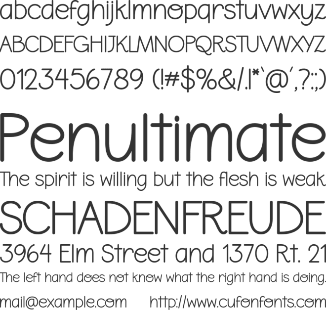 Wonderful Butterfly font preview