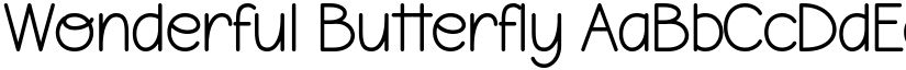 Wonderful Butterfly font