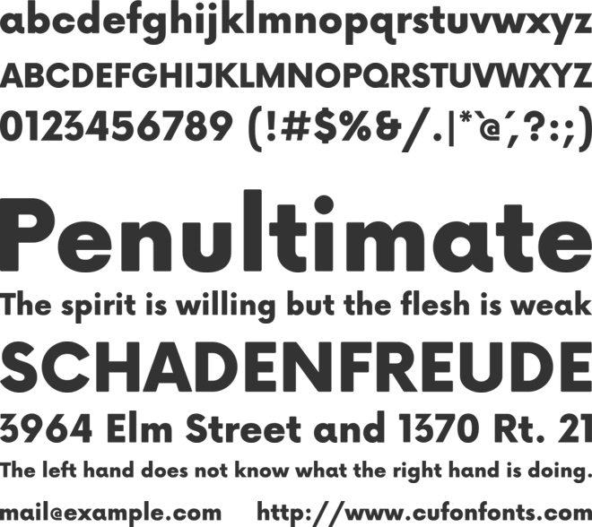 Now Round font preview