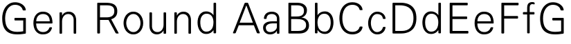 Gen Round font