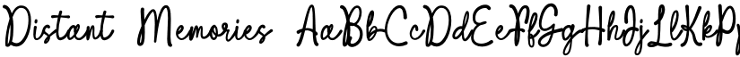 Distant Memories font