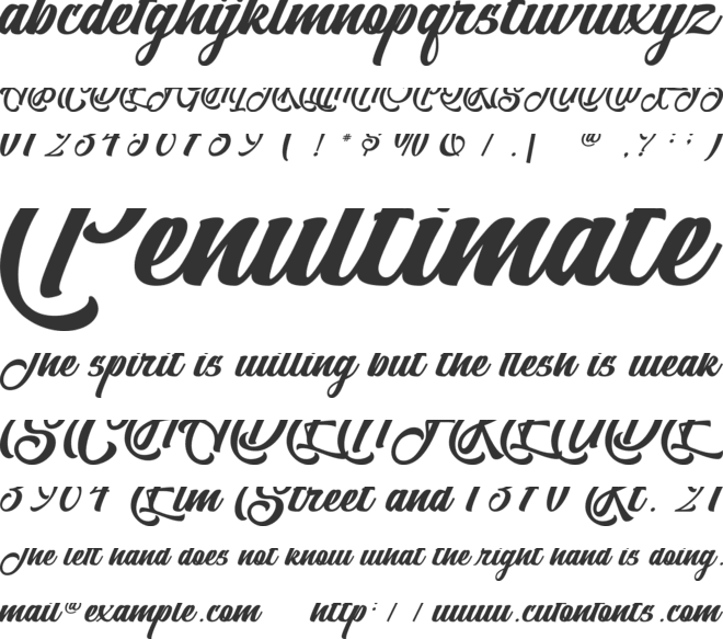 Christmas Hearths - Personal use font preview