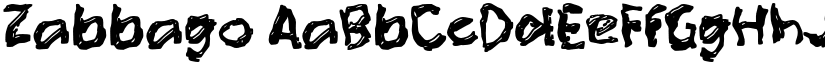 Zabbago font download