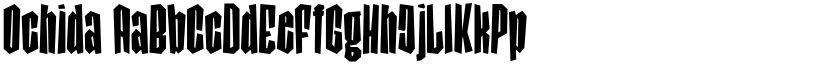 Ochida font