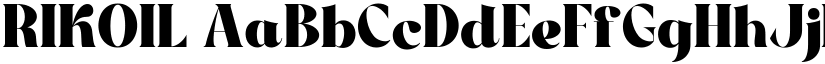 RIKOIL font