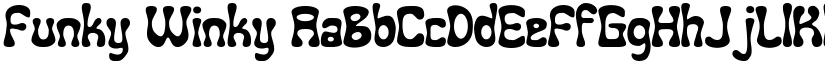 Funky Winky font
