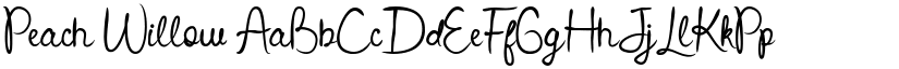 Peach Willow font download