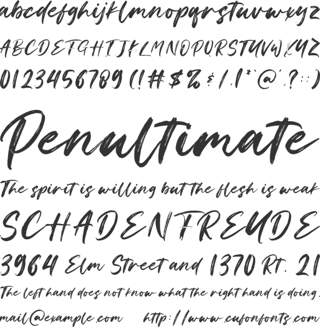 Changer font preview