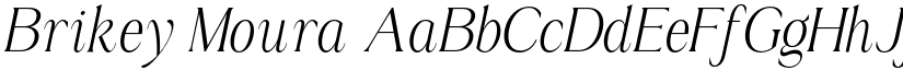 Brikey Moura font