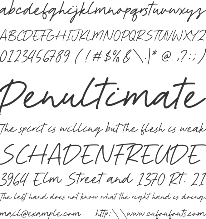 Kallista Chrome font preview