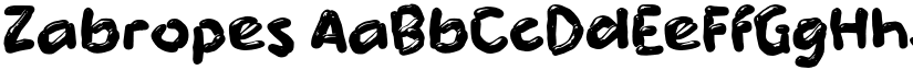 Zabropes font download