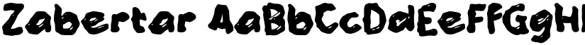 Zabertar font download