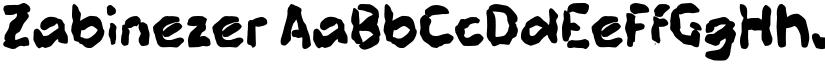 Zabinezer font
