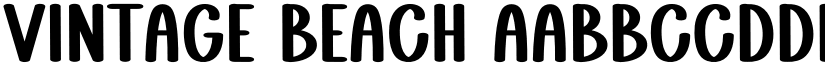Vintage Beach font download