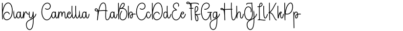 Diary Camellia font