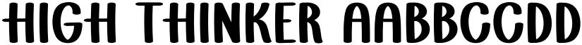 High Thinker font