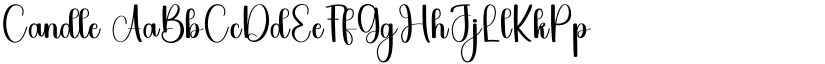 Candle font