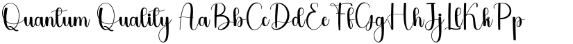 Quantum Quality font