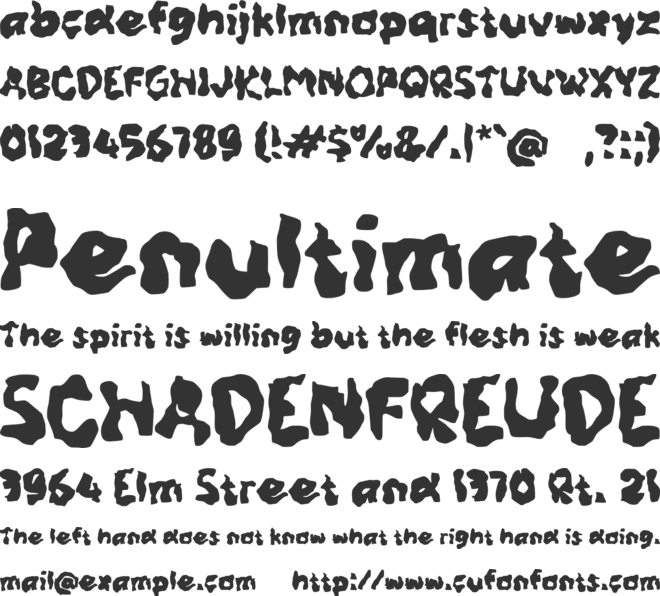 Zabelint font preview