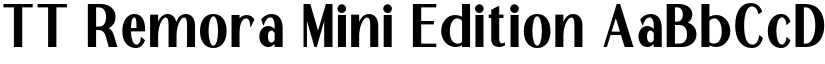 TT Remora Mini Edition font