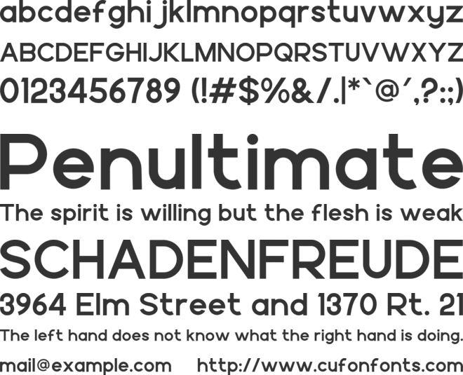 H5H font preview