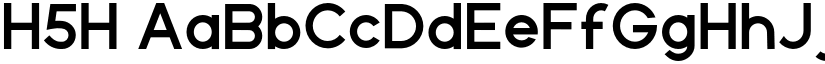 H5H font