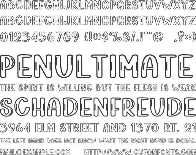 Bubble Foam font preview