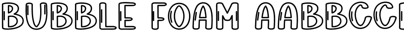 Bubble Foam font