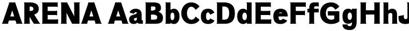 ARENA font
