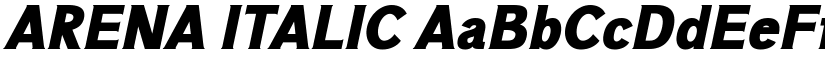 ARENA ITALIC font