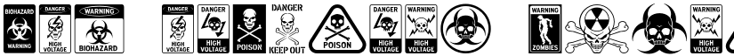FTY ToxIcons Warning Signs font