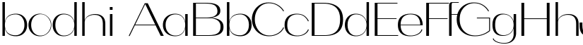 bodhi font