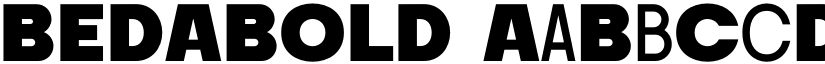BEDABOLD font