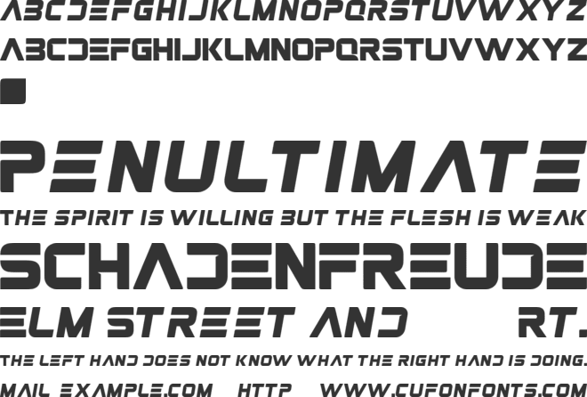 GRECHO TURBO font preview