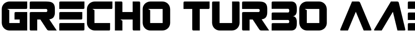 GRECHO TURBO font