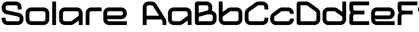 Solare font