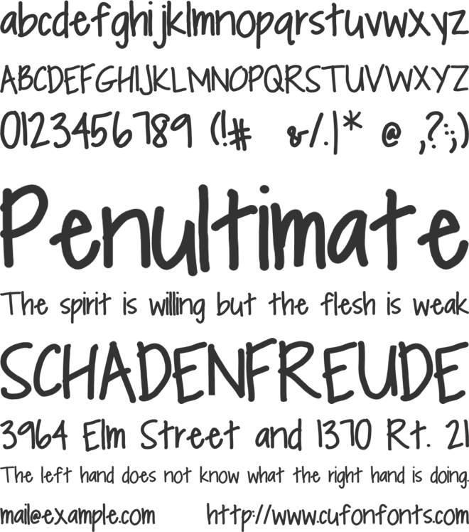 Arasams font preview