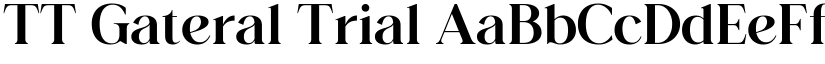 TT Gateral Trial font