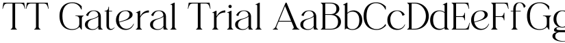 TT Gateral Trial font