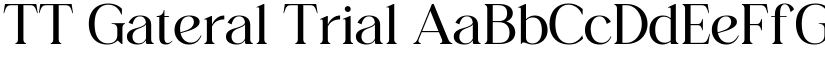 TT Gateral Trial font