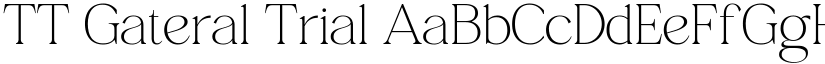 TT Gateral Trial font