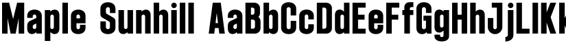 Maple Sunhill font download