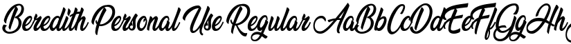 Beredith Personal Use font download