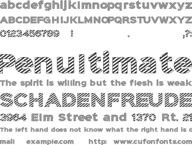 Under construction font preview