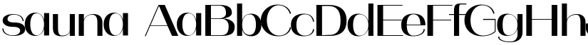 sauna font download