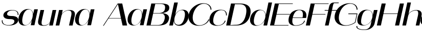 sauna font