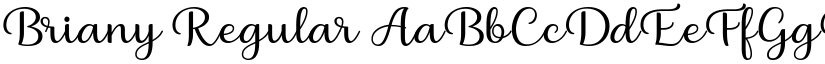 Briany Regular font