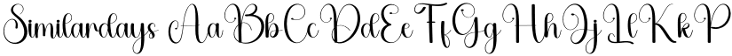 Similardays font