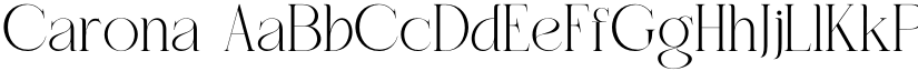 Carona font