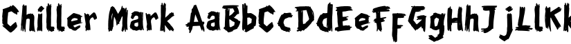 Chiller Mark font